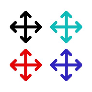 Basit web ok simgeleri vektör resimleme kümesi