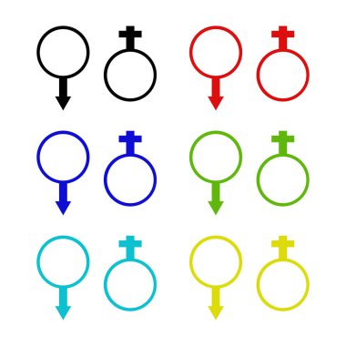 Modern b 'nin vektör illüstrasyonu simge kümesi