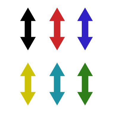 Basit web ok simgeleri vektör resimleme kümesi