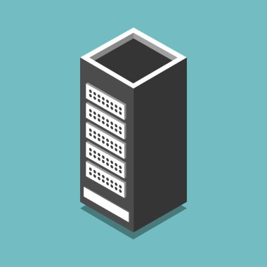 veri merkezi simgesi, izometri biçimi