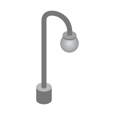 sokak lambası simgesi, vektör illüstrasyonu