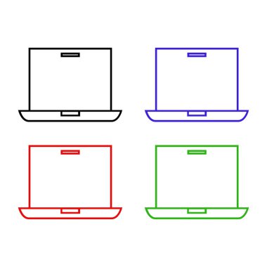 dizüstü simge vektör resimleme arkaplanı 