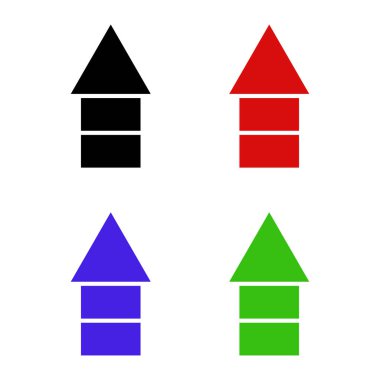 Basit web ok simgeleri vektör resimleme kümesi