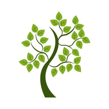  ağaç doğa simgesi, vektör illüstrasyon grafik tasarımı