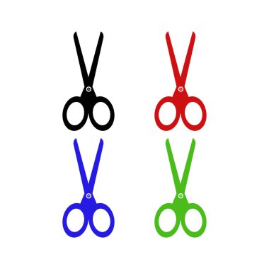 makas simgesi vektör illüstrasyonu