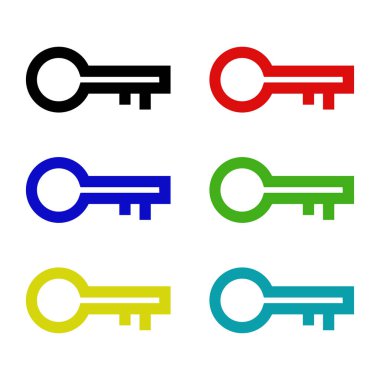 anahtar simgeler vektör illüstrasyonu 