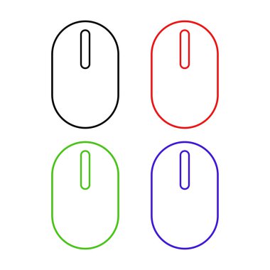 bilgisayar fare simgesi beyaz arkaplanda izole edildi