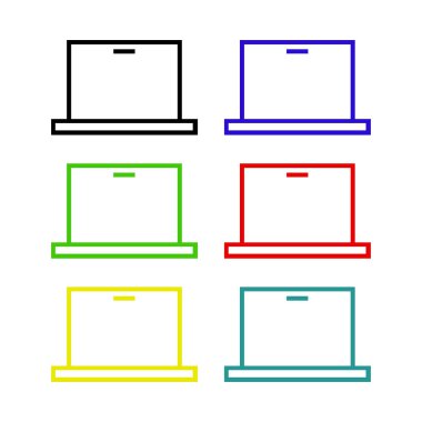 dizüstü simge vektör resimleme arkaplanı 