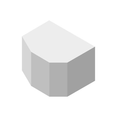 Tek izole bina simgesinin vektör illüstrasyonu