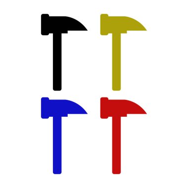 Çekiç ikonu vektör illüstrasyonu