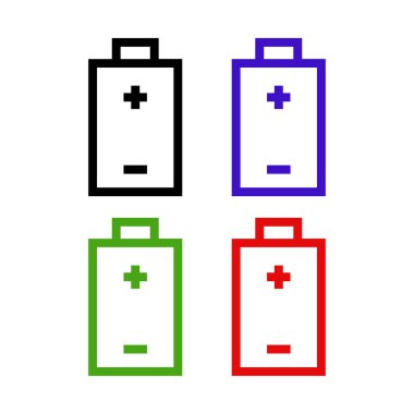 pil şarj vektörü simgesi