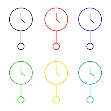 Vektör çizimi. saat simgesi tasarımı