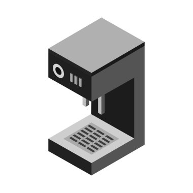 kahve makinesi simgesini, vektör çizim 