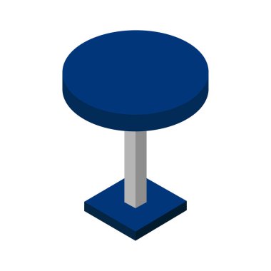 Tablo vektör illüstrasyonu beyaz arkaplanda izole edildi