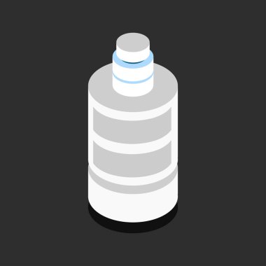 Sabun şişesi simgesinin vektör illüstrasyonu