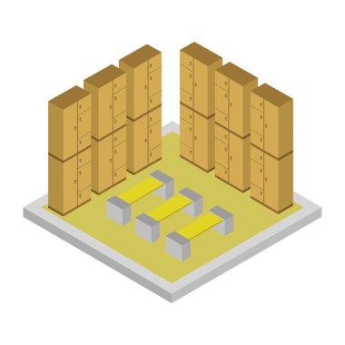 jimnastik kostüm ikonu, izometrik 3d tarzı