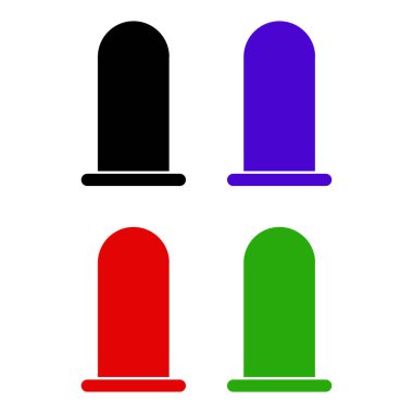 Prezervatif simge vektör çizim