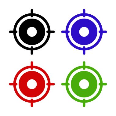 hedef simge vektör illüstrasyonu