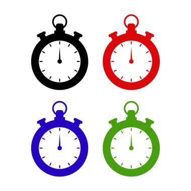 Kronometre simgeleri vektör resimleme arkaplanı 