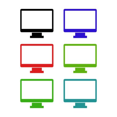 Beyaz arka plan üzerinde ayarla bilgisayar kutsal kişilerin resmi