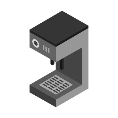 kahve makinesi simgesini, vektör çizim 