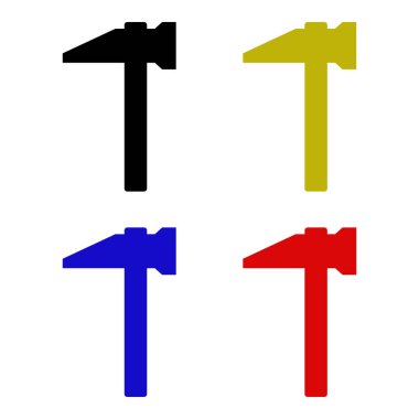 Çekiç ikonu vektör illüstrasyonu