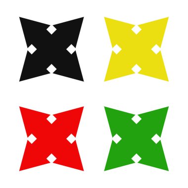 Basit web ok simgeleri vektör resimleme kümesi