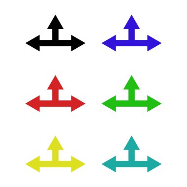 Basit web ok simgeleri vektör resimleme kümesi