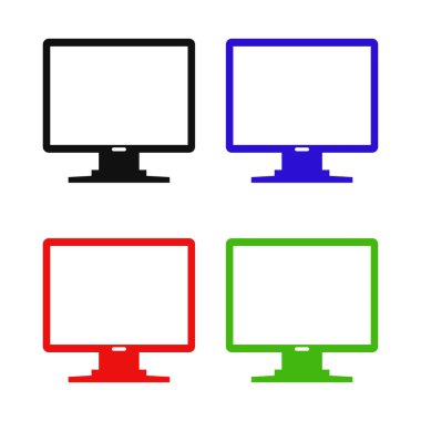 Beyaz arka plan üzerinde ayarla bilgisayar kutsal kişilerin resmi