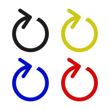 Basit web ok simgeleri vektör resimleme kümesi