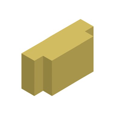 Tek izole bina simgesinin vektör illüstrasyonu