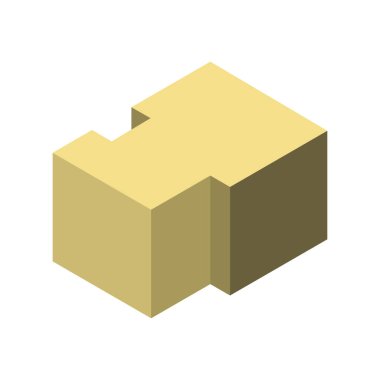 Tek izole bina simgesinin vektör illüstrasyonu