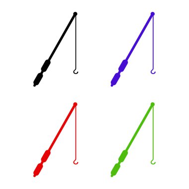 Beyaz arkaplanda izole edilmiş tırnak cilası simgesi. Simgeleri renklendir. vektör illüstrasyonu.