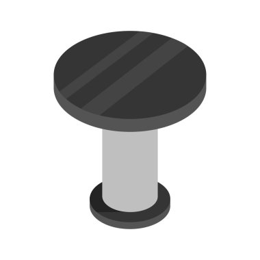 Tablo vektör illüstrasyonu beyaz arkaplanda izole edildi