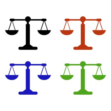 Ölçek simgesi vektör illüstrasyonu ölçülüyor