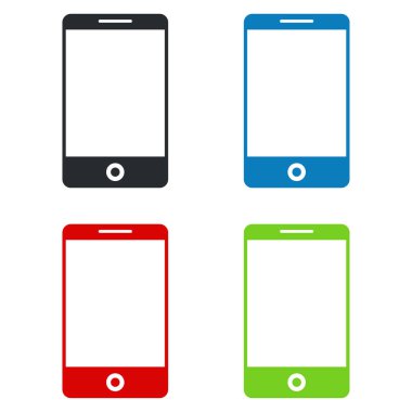akıllı telefon renk vektörü simgesi