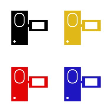 Kamera simgesinin vektör illüstrasyonu 