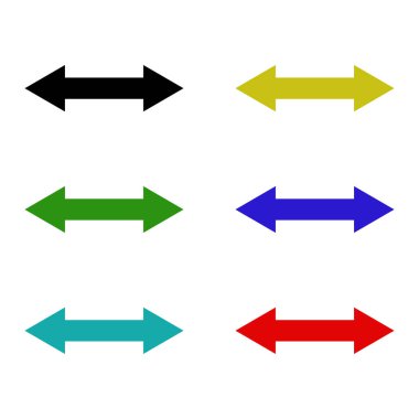 Basit web ok simgeleri vektör resimleme kümesi