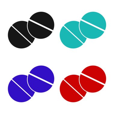 Uyuşturucu hapları, vektör illüstrasyonu basit tasarım 