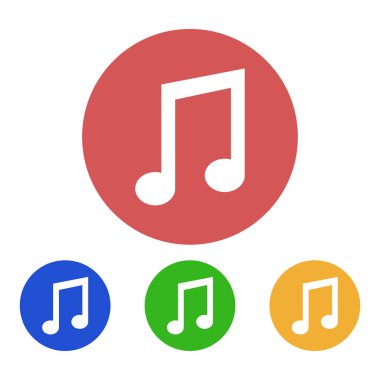 müzik notu vektör simgesi