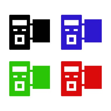 Kamera simgesinin vektör illüstrasyonu 