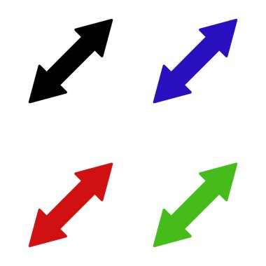 Basit web ok simgeleri vektör resimleme kümesi