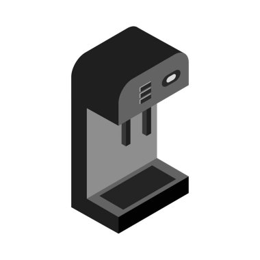 kahve makinesi simgesini, vektör çizim 