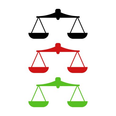 Ölçek simgesi vektör illüstrasyonu ölçülüyor