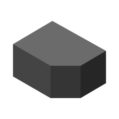 Tek izole bina simgesinin vektör illüstrasyonu