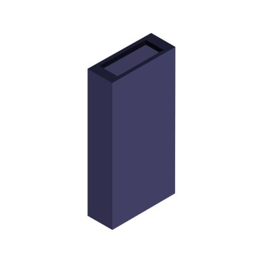 Tek izole bina simgesinin vektör illüstrasyonu