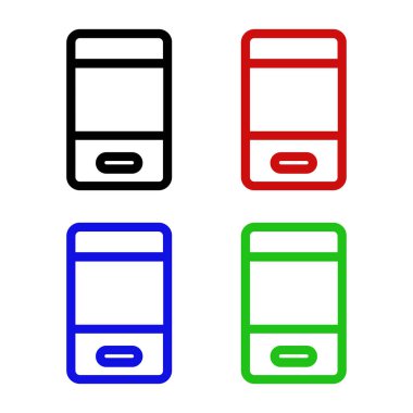akıllı telefon renk vektörü simgesi