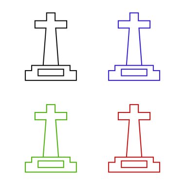 tombstone web simgesi vektör çizimi