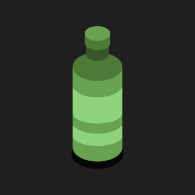 Tıbbi şişe ikonu. vektör illüstrasyonu 