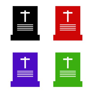 tombstone web simgesi vektör çizimi